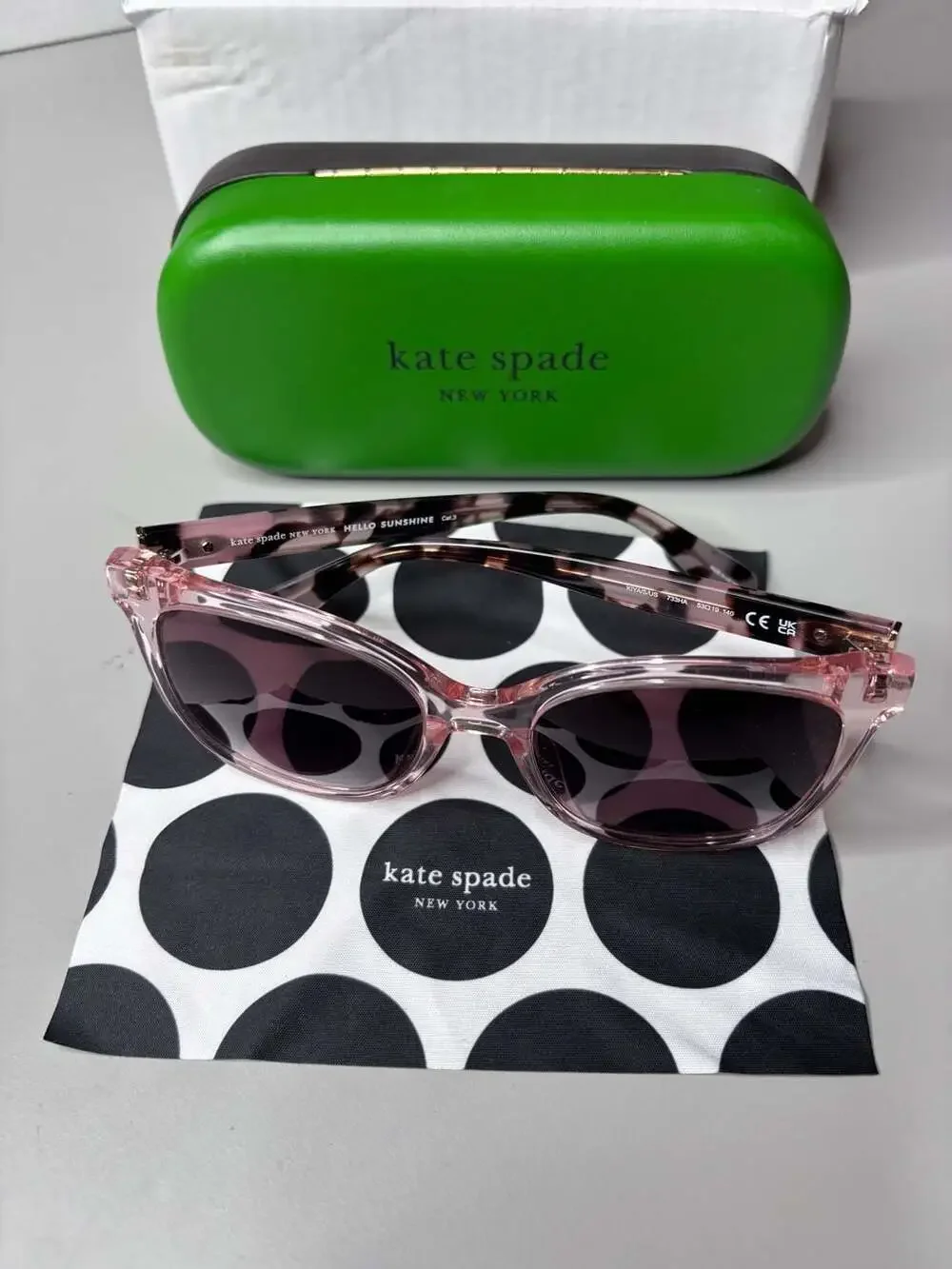 Kate Spade Peach Kiya Sunglasses-NEW